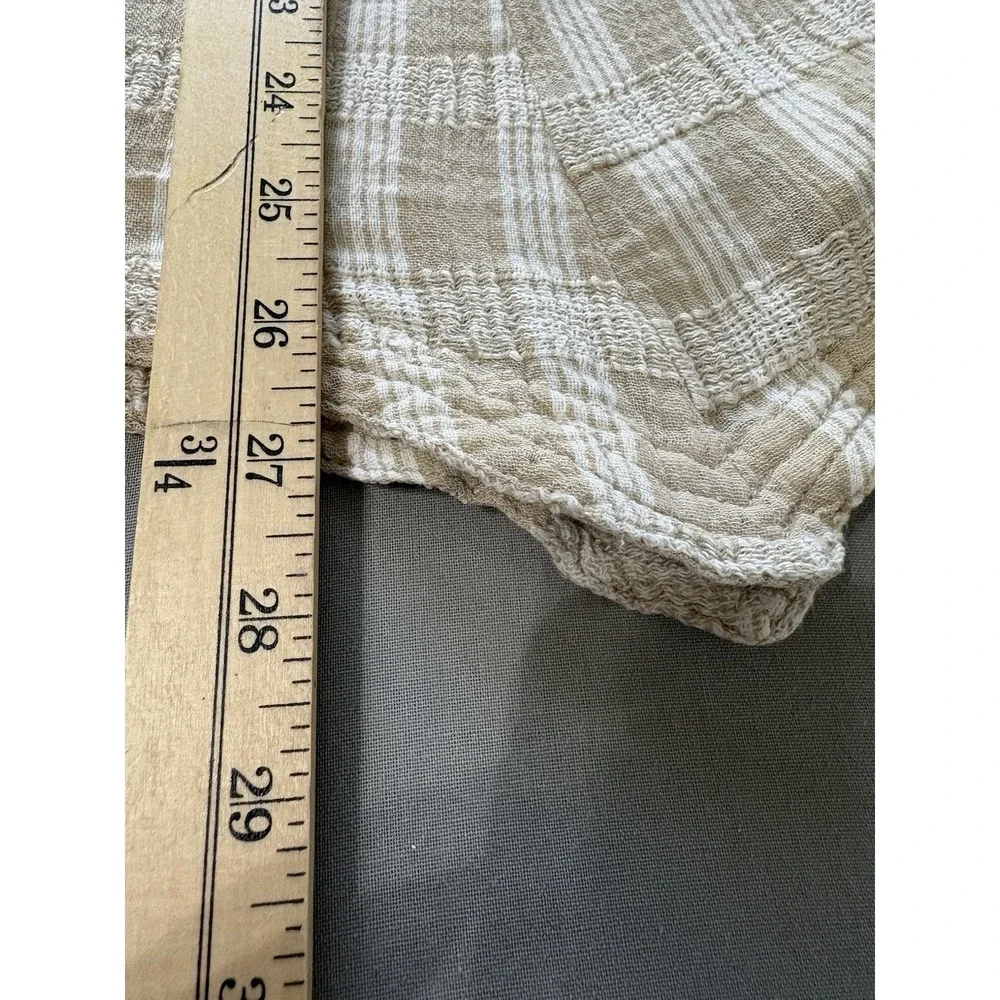 Pilcro Anthropologie Textured Babydoll Tunic Top Large Ruffle Cottagecore Boho - Picture 14 of 14